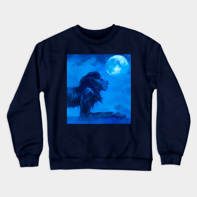 American Werewolf In London Crewneck Sweatshirt by Art Of Lunatik